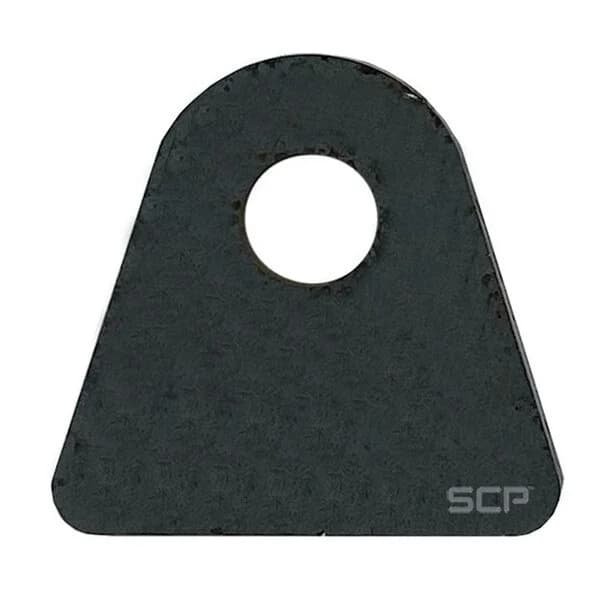 Triangular Flat Surface Mount Tab - 2.50" X 2.29" X 3/16" With 0.63" Hole