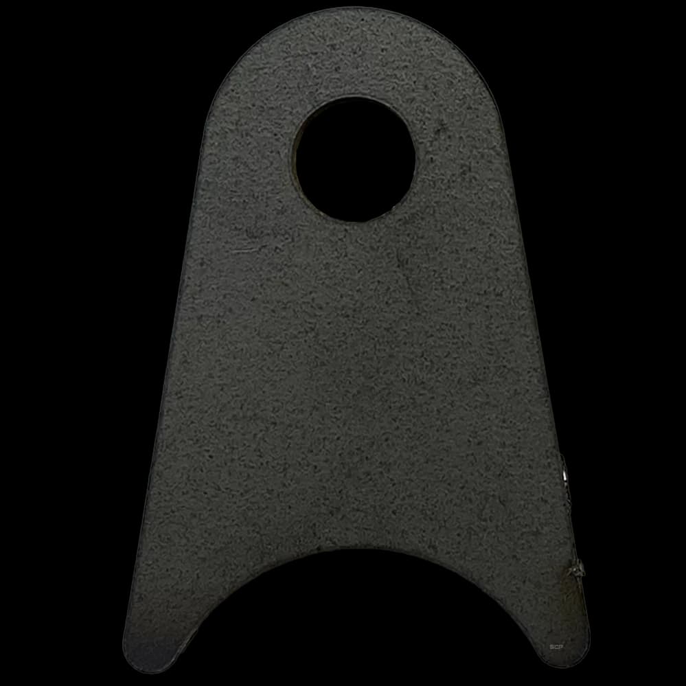 Triangular Radius Surface Mount Tab 0 1.50" X 2.14" X 3/16" with 0.66" Radius - 0.40" Hole