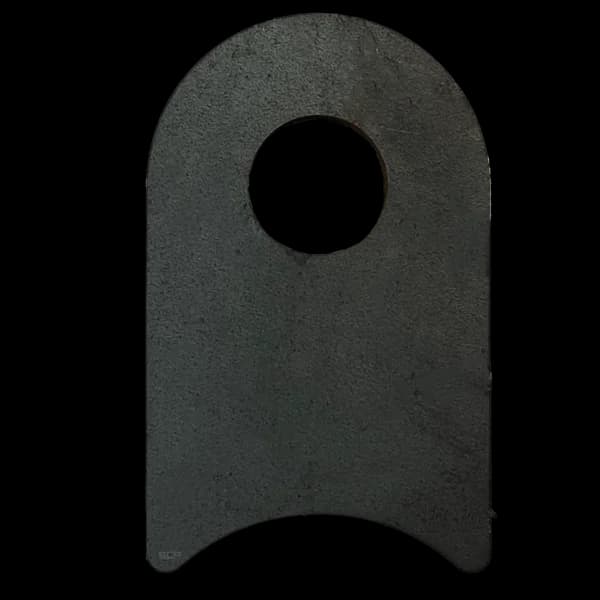 Radius Surface Mount Tab - 1.58" X 2.55" X 3/16" with 0.95" Radius - 0.63" Hole