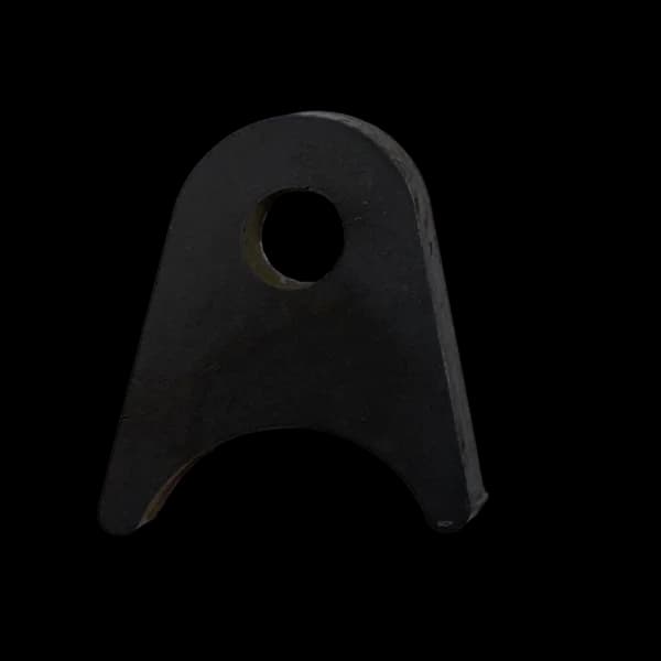 Triangular Radius Surface Mount Tab - 1.50" X 1.68" X 3/16" with 0.63" Radius - 0.40" Hole