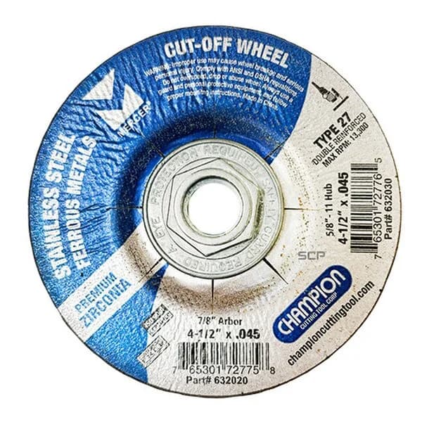 Mercer Z Speed T27 Cut-Off Wheel 4-1/2" x .045 x 5/8"-11