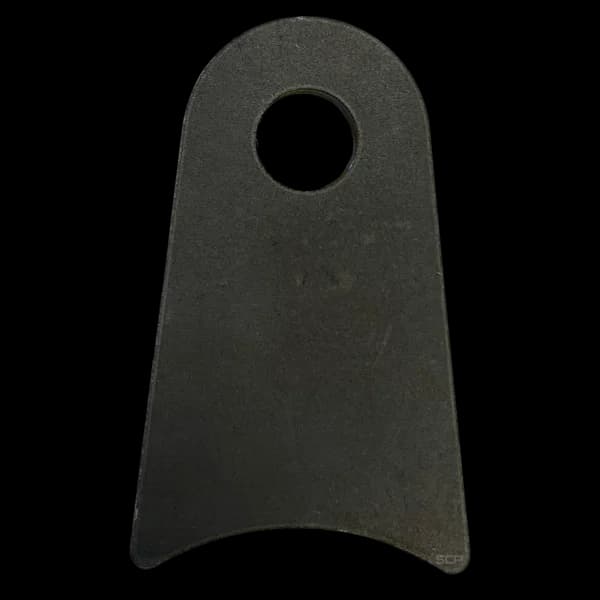Triangular Radius Surface Mount Tab - 1.75" X 2.87" X 3/16" with 1.44" Radius - 0.53" Hole