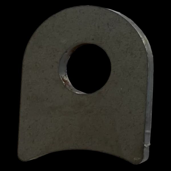 Radius Surface Mount Tab - 1.58" X 1.95" X 3/16" with 1.44" Radius - 0.63" Hole