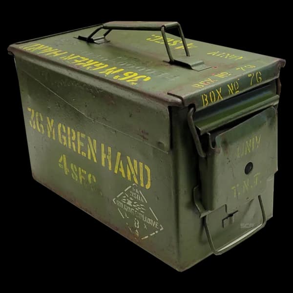 Metal Storage Box - 12" X 6" X 7"