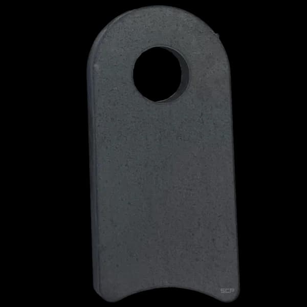 Radius Surface Mount Tab - 1" X 2.10" X 3.16" with 0.75" Radius - 0.40" Hole