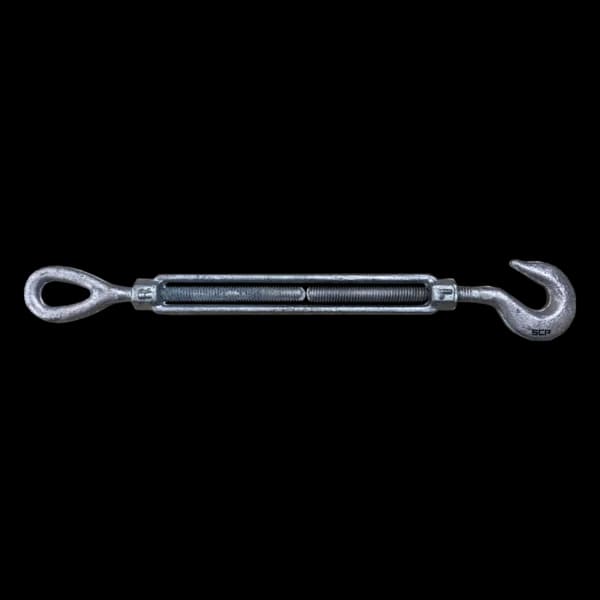 Turnbuckle Hook & Eye 3/8" x 6" - HDG