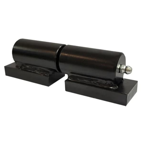 Barrel Hinge with Plate & Grease Zerk 4"