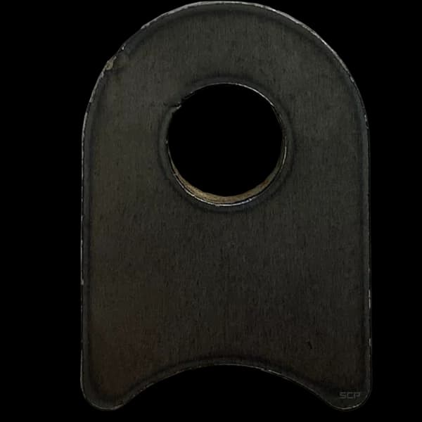 Radius Surface Mount Tab - 1" X 1.40" X 3/16" with 1/2" Radius - 0.40" Hole