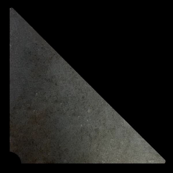 Triangular Die Cut 4-1/2" X 4-1/2" X 1/4" with Weld Notches