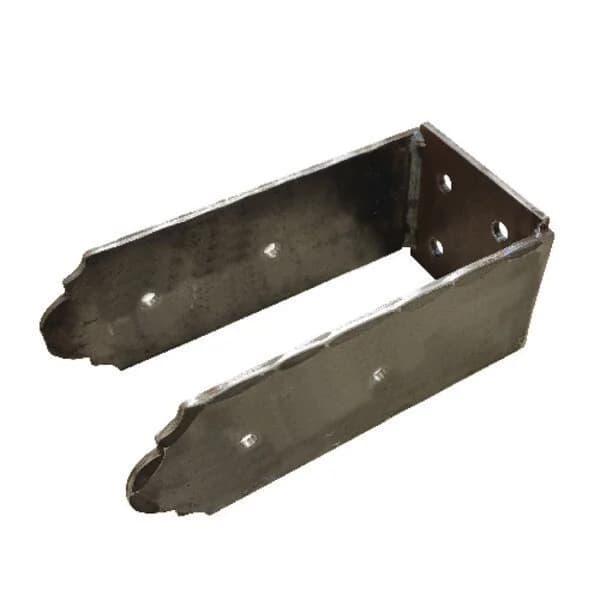 Hammered Flush Base Mount - 3" X 3-1/2" X 8"