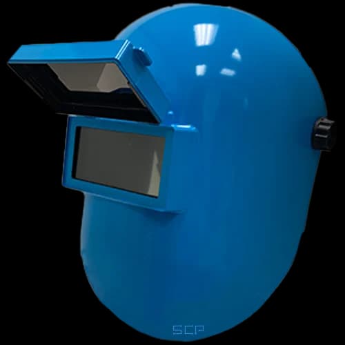 Armour Guard Sugar Scoop Welding Helmet with Flip Front - Blue (Pipeliner)