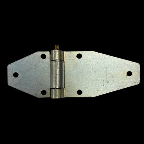 Strap Hinge 7-1/4" x 2-1/2" x 9ga with Zerk- Zinc